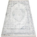 Tapis Rugsx Tapis moderne DISTIN 0201A blanc / bleu 80x150 cm Blanc 80x150 cm. . Maison & D&eacute;co > Tapis. Grenoble