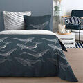 Linge de maison sur Grenoble : Parures de lit Stof Parure de lit bleue baleine 260 x 240 cm