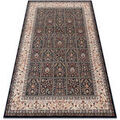 D&eacute;coration sur Grenoble : Tapis Rugsx Tapis en laine NAIN Fleurs, cadre 1181/51011 80x150 cm Bleu 80x150 cm. . Maison & D&eacute;co > Tapis.