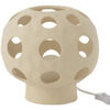 Lampes &agrave; poser Jolipa Lampe globe en pierre beige 23 cm Beige Unique. . Maison & D&eacute;co > Lampes &agrave; poser.