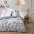 Linge de maison sur Grenoble : Parures de lit Future Home Parure de lit 2 personnes v&eacute;g&eacute;tal r&eacute;versible en coton Blanc 240x220 cm,260x240 cm. . Maison > Parures de lit.
