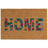 Tapis Unimasa Paillasson Home floral 60 cm Beige 40x60 cm. . Maison & D&eacute;co > Tapis.