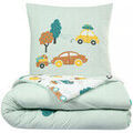 Parures de lit Future Home Parure de lit enfant voiture r&eacute;versible Vert 140x200 cm. . Maison > Parures de lit. Grenoble