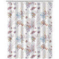 Linge de maison sur Grenoble : Rideaux, stores Unimasa Rideau de douche d&eacute;cor marin Blanc 180x200 cm. . Maison & D&eacute;co > Rideaux, stores.