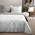 Linge de maison sur Grenoble : Parures de lit Stof Parure de lit Amourette blanche et beige 220 x 240 cm