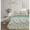 Parures de lit Future Home Parure de lit 2 personnes en satin de coton imprim&eacute; floral Beige 240x220 cm,260x240 cm. . Maison > Parures de lit.
