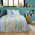 Linge de maison sur Grenoble : Parures de lit Future Home Parure de lit double arche en microfibre lav&eacute;e Bleu 200x200 cm,240x220 cm,260x240 cm. . Maison > Parures de lit.