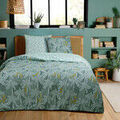Parures de lit Future Home Parure de lit double palmiers en microfibre lav&eacute;e Vert 200x200 cm,240x220 cm,260x240 cm. . Maison > Parures de lit.