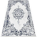 D&eacute;coration sur Grenoble : Tapis Rugsx Tapis ALLURE 1961 Ornement, cadre - Structurel, 200x290 cm Blanc 200x290 cm. . Maison & D&eacute;co > Tapis.