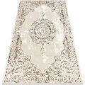 D&eacute;coration sur Grenoble : Tapis Rugsx Tapis ALLURE 1961 Ornement, cadre - Structurel, 120x170 cm Beige 120x170 cm. . Maison & D&eacute;co > Tapis.
