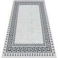 D&eacute;coration sur Grenoble : Tapis Rugsx Tapis ALLURE 1960 Cl&eacute; grecque, cadre - 200x290 cm Blanc 200x290 cm. . Maison & D&eacute;co > Tapis.