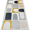 Tapis Rugsx Tapis FUSION 0213 blanc / jaune - 160x220 cm Blanc 160x220 cm. . Maison & D&eacute;co > Tapis.