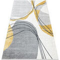 Tapis Rugsx Tapis FUSION 5868 blanc / jaune - 200x290 cm Blanc 200x290 cm. . Maison & D&eacute;co > Tapis.