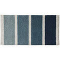 Tapis de bain sur Grenoble : Tapis de bain Guy Levasseur Tapis de bain d&eacute;co &agrave; rayures en polycoton Bleu 50x80 cm,60x120 cm. . Maison > Tapis de bain.