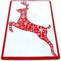 Tapis Rugsx Tapis XMAS - F790 cr&egrave;me/rose 133x190 cm Rouge 133x190 cm. . Maison & D&eacute;co > Tapis. Grenoble