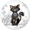 Tableaux, toiles Kiub Magnet Chat Noir sur Fond Blanc – Par – Collection Kook Blanc Unique. . Maison > Tableaux, toiles.