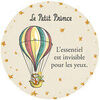 Tableaux, toiles Kiub Magnet rond beige Le Petit Prince en montgolfi&egrave;re 5,5 cm Beige Unique. . Maison > Tableaux, toiles.