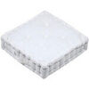 Coussins Stof &Eacute;pais coussin de sol en coton Marlow blanc Blanc 45x45 cm. . Maison & D&eacute;co > Coussins.