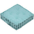 Coussins Stof &Eacute;pais coussin de sol en coton Marlow turquoise Bleu 45x45 cm. . Maison & D&eacute;co > Coussins. Grenoble
