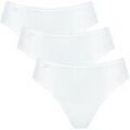 Slips Sloggi Femme Slip Paquet de 3 Blanc Grenoble