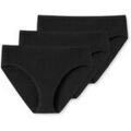Slips Schiesser Femme Slip Paquet de 3 Noir