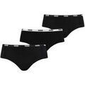 Slips Puma Femme Culotte Paquet de 3 Noir
