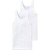 Maillots de corps Schiesser Homme Maillot de corps Paquet de 2 ESSENTIALS Blanc