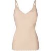 Maillots de corps Skiny Femme Maillot de corps Paquet de 1 Beige