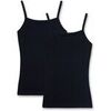 Maillots de corps Sanetta Fille Maillot de corps Paquet de 2 Noir