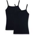 Maillots de corps Sanetta Fille Maillot de corps Paquet de 2 Noir