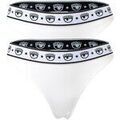 Culottes & autres bas
sur Grenoble : Slips Chiara Ferragni Femme Slip Paquet de 2 Blanc