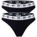 Culottes & autres bas
sur Grenoble : Slips Chiara Ferragni Femme Slip Paquet de 2 Noir