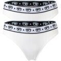 Culottes & autres bas
sur Grenoble : Slips Chiara Ferragni Femme Slip Paquet de 2 Blanc