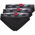 Culottes & autres bas
sur Grenoble : Slips HUGO Femme Slip Paquet de 3 Brief Stripe Noir