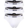 Slips BOSS Homme Slip Paquet de 3 Briefs 3P Power Blanc