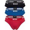 Slips BOSS Homme Slip Paquet de 3 Briefs 3P Power Rouge