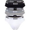 Slips BOSS Homme Slip Paquet de 3 Briefs 3P Power Gris