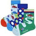 Chaussettes sur Grenoble : Chaussettes Happy socks unisexe Chaussettes Paquet de 3