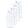 Maillots de corps Schiesser Homme Maillot de corps Paquet de 4 Blanc