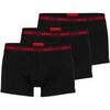Cale&ccedil;ons HUGO Homme Cale&ccedil;on Paquet de 3 TRUNK TRIPLET PLANET Noir