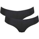 Strings Sloggi Femme String Paquet de 2 Zero Microfiber Hipstring 2.0 Noir