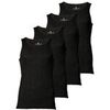 Maillots de corps Tom Tailor Homme Maillot de corps Paquet de 4 Noir