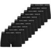 Cale&ccedil;ons Jack & Jones Homme Cale&ccedil;on Paquet de 10 JACHUEY TRUNKS 5 PACK Noir