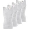 Maillots de corps Mustang Homme Maillot de corps Paquet de 4 Blanc