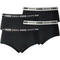 Slips Puma Femme Culotte Paquet de 4 Noir