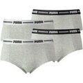 Slips Puma Femme Culotte Paquet de 4 Gris