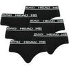 Slips Head Homme Slip Paquet de 6 Noir