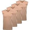 Maillots de corps Ragman Homme Maillot de corps Paquet de 4 Beige