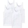 Maillots de corps Schiesser Homme Maillot de corps Paquet de 4 ESSENTIALS Blanc