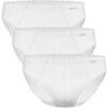 Slips Ammann Homme Slip Paquet de 3 Cotton More Mini Slip 3P Blanc